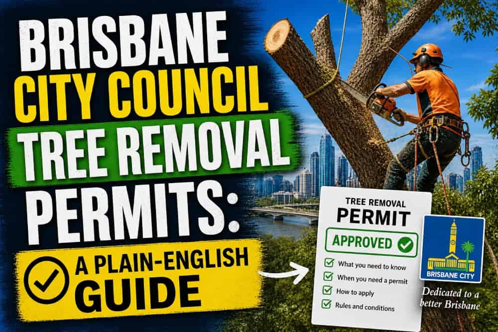 Protected tree on a Brisbane residential block requiring a council permit